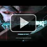 Esta es la pantalla de título de Metal Gear Rising: Revengeance