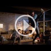 James Franco y Lenny Kravitz en el spot de Guitar Hero Live