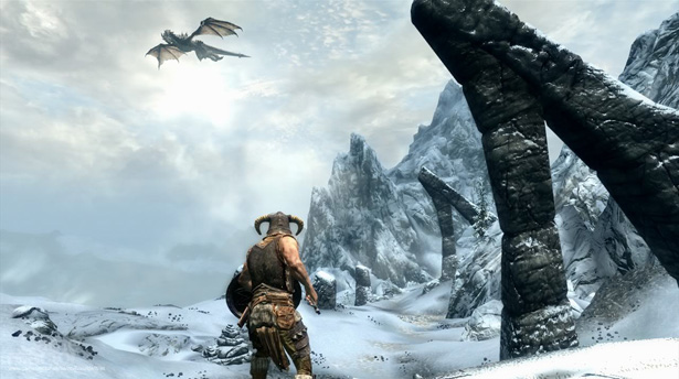 skyrim  dragones a montones