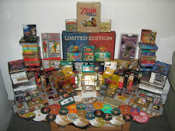 Este tipo tiene una colección de Zelda muy apañada