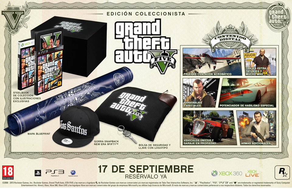 Rockstar presenta las ediciones especiales de GTA V