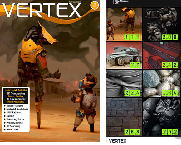 Vertex es una publicación gratuita con consejos para artistas de videojuegos