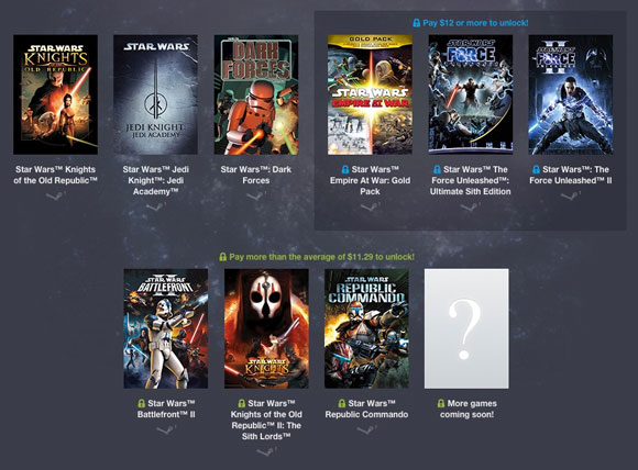 La fuerza acompaña al Humble Bundle de Star Wars